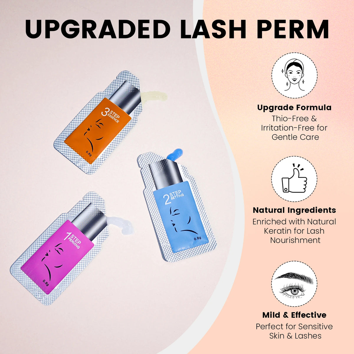 Lomansa 15 Pieces/Lot 8-12 Minutes Brow Lamination Kit 2 In 1 Sachet Perm Fixation Lotion Lash Lifting 6-8 Weeks Makeup Tools