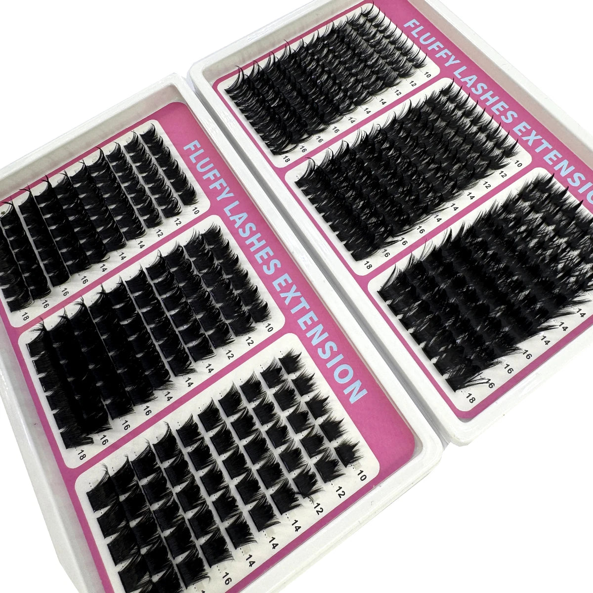 10-18mm Bottom&Spiky Lashes Clusters Volume Individual Lashes Cluster Extensions Spikes Lashes Clusters DIY Fairy/Manga