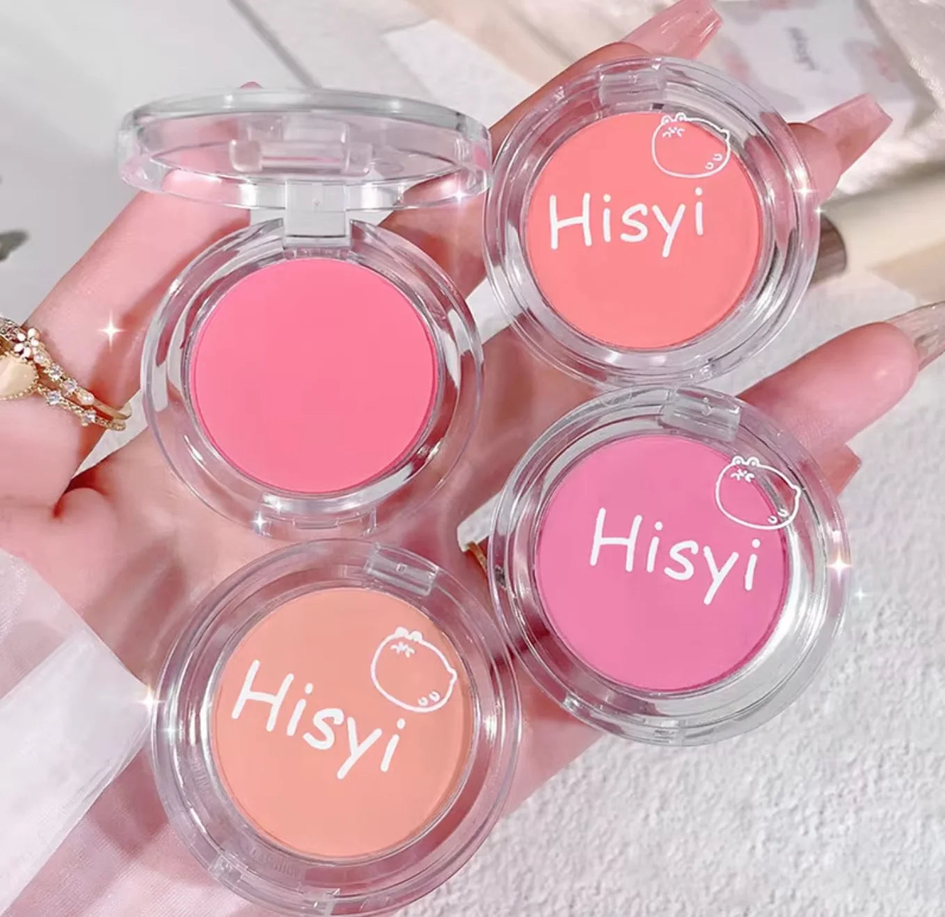 Daily Wear Blush Powder – Subtle Wine Glow, Fine Glitter Shimmer & Natural Flush Makeup Look
