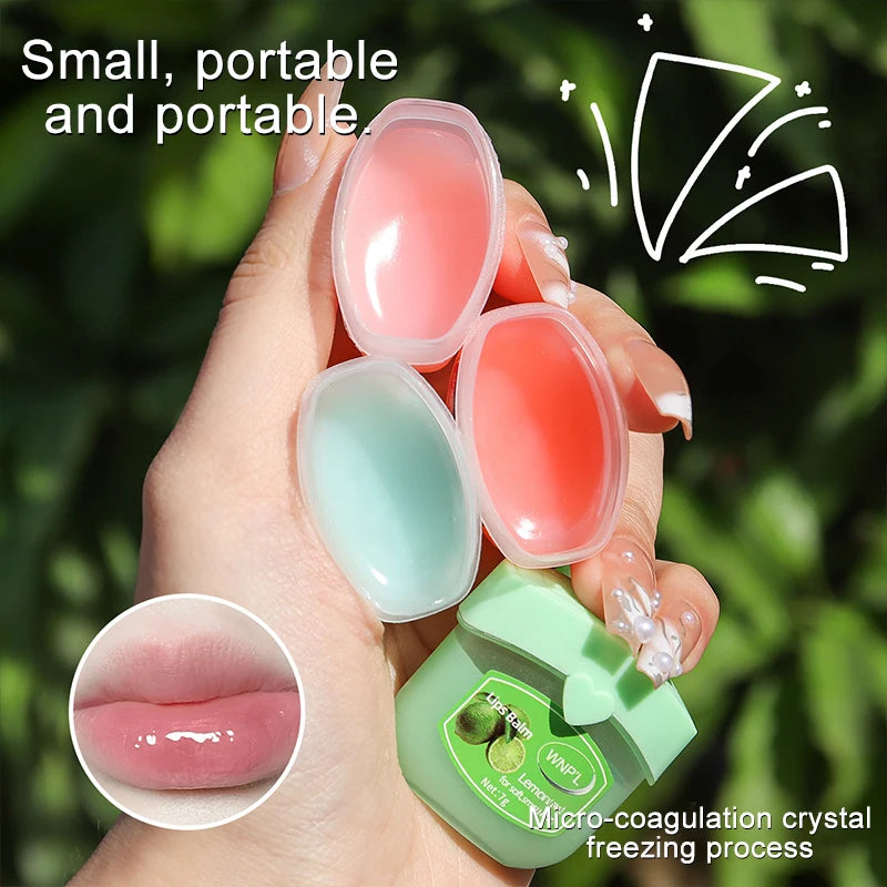4/8pcs Fruit Series Lip Moisturizing Balm Set Natural Plant Refreshing Non-sticky Anti-Cracked Lip Mask Vaseline for Lips Makeup