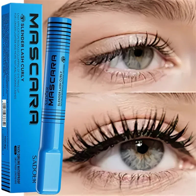 5D Waterproof Mascara Lengthening Eyelashes Women's Make-Up Waterproof Mascara Black Silk Fibre Mascara Korean Cosmetics New