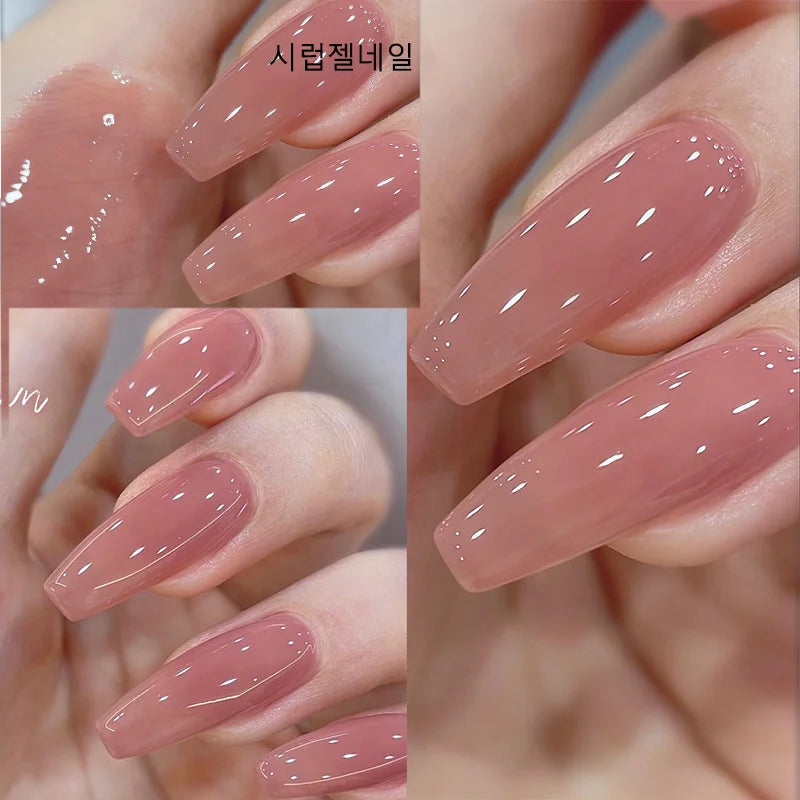BORN PRETTY 10ml Nude Syrup Gel Jelly Nude Natural Color Semi Permanent Soak Off UV LED Varnish Nail Supplies Manicure