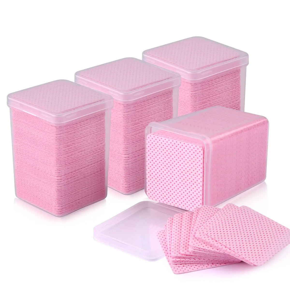 100/600Pcs Lint-Free Nail Wipes Nail Towel Professional Eyelash Extension Glue Wipes Nail Polish Removal Wipes for Salon Use