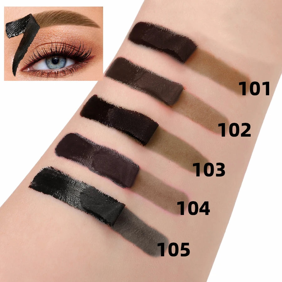 5 Color Easy Peel Off Eyebrow Gel Cream Types Waterproof Smudge-proof Sweat Resistant Eye Makeup Gifts Long Lasting Cosmetics