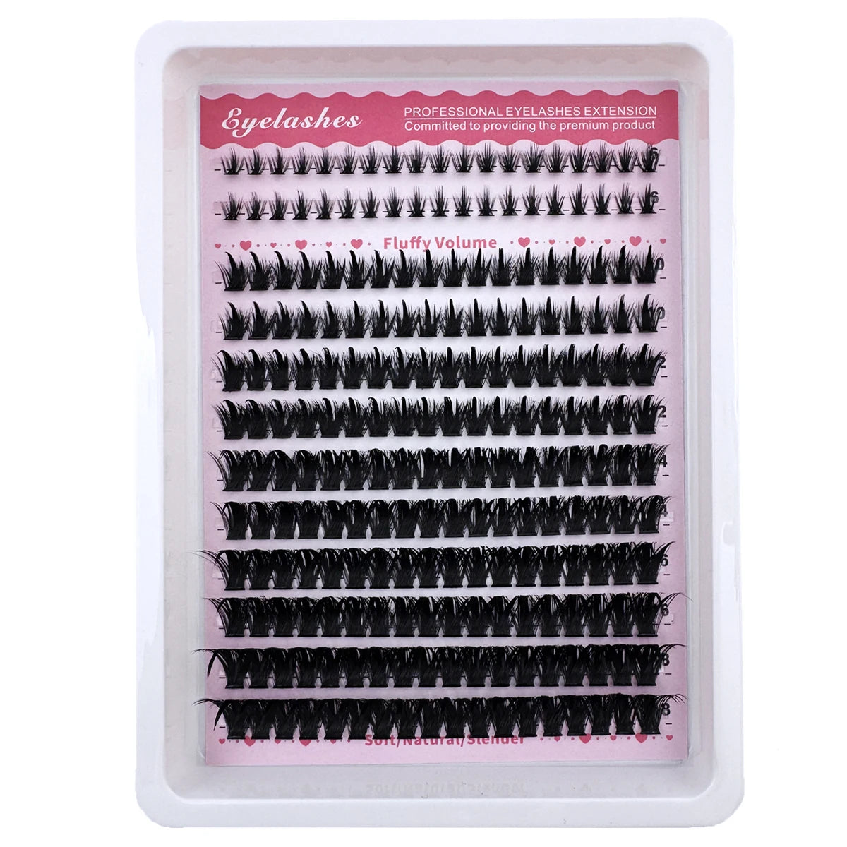 Spikes 60D-300D Eyelashes 6-18mm Lash Spikes Lower Eyelashes D/DD Individual Lashes DIY Spiky Lash Extension Manga Cluster