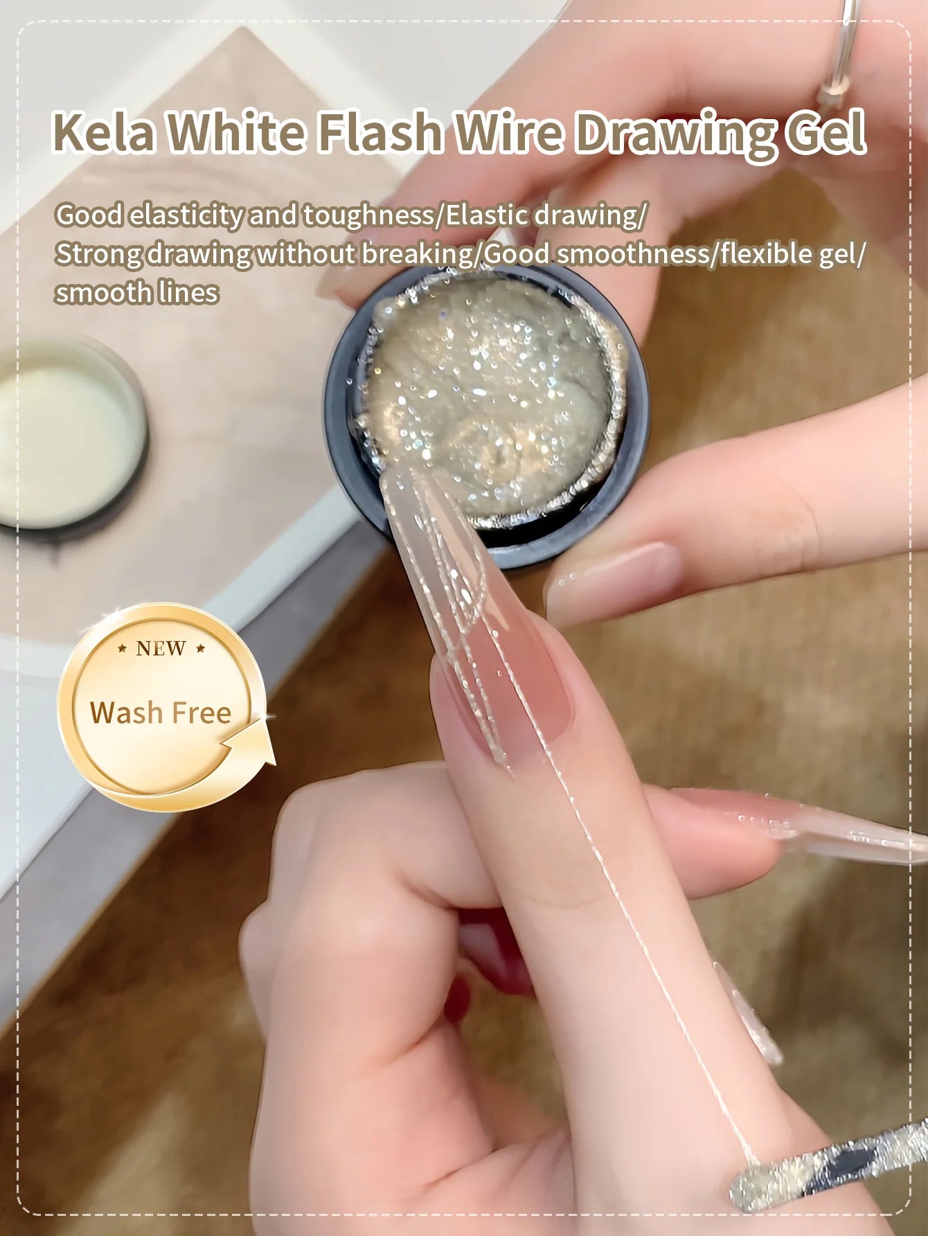 5ml Super-Bright no-clean Metallic Painting Liner Gel Polish Gold/Rose Mirror Gel Nail Polish Semi Permanent UV Nail Art varnish