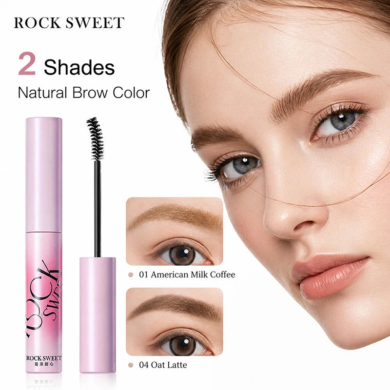 Natural Tinted Brow Mascara Gel, Waterproof Long Lasting Eyebrow Setter with Slim Brush, Fuller Defined Brows Makeup for Women