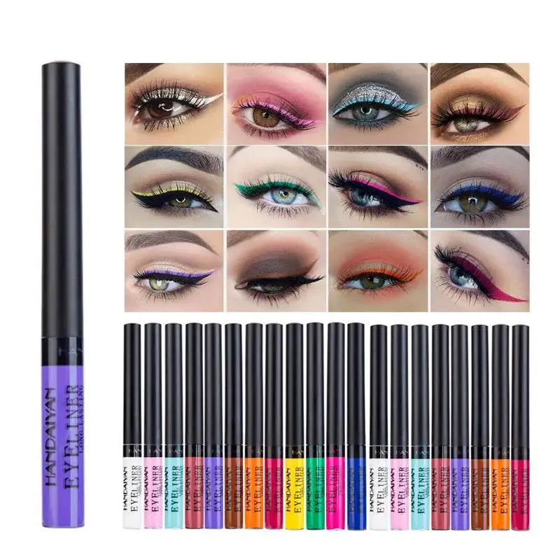 Waterproof Matte Liquid Eyeliner Long Lasting Quick Dry Non Smudging UV Luminous Gel Makeup for Smokey Eyes