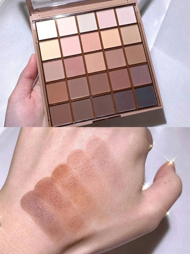 Cool Low Saturation Pure Wind 25 Color Eyeshadow Plate Pearl Matte Color Ins Affordable Makeup High Color Rendering Eyeshadow