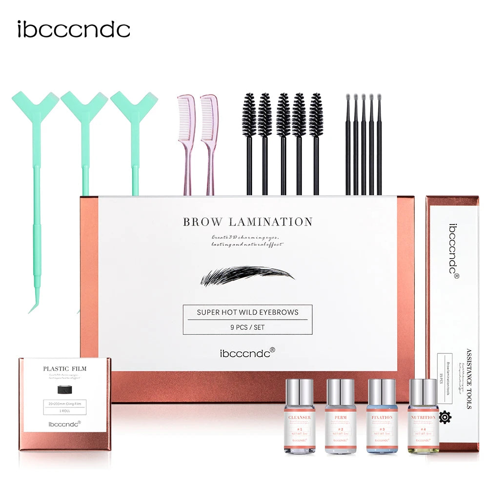 Pro Lash Lift Kit Eyebrow Lamination Kit Keratin DIY Instant Fuller Eyelash & Brow Lifting Kit Eyebrow Perm Lotion for Home Use