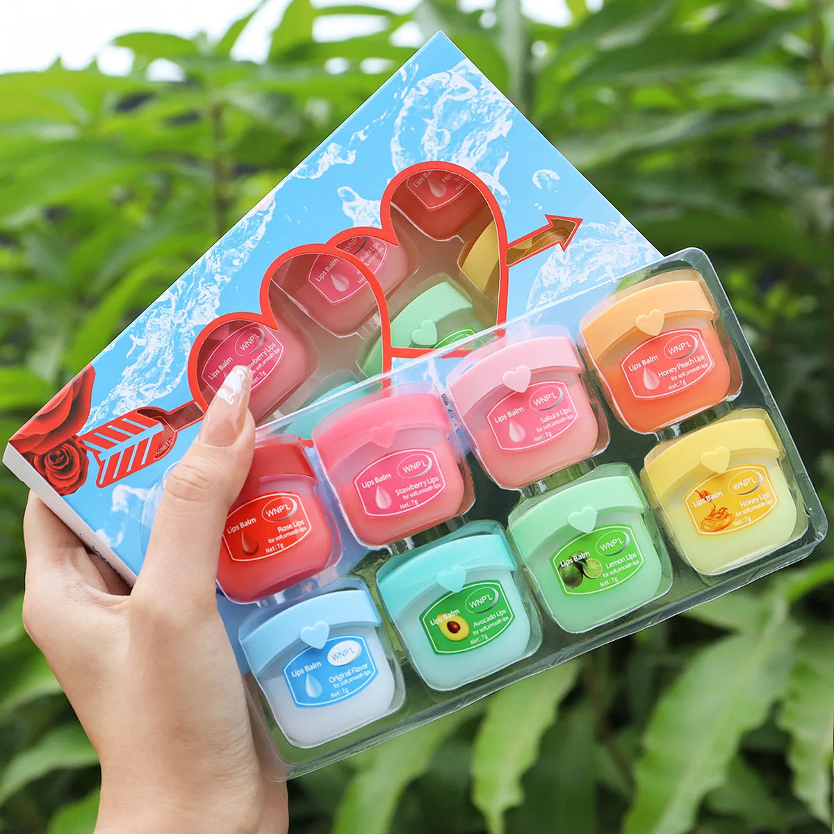 4/8pcs Fruit Series Lip Moisturizing Balm Set Natural Plant Refreshing Non-sticky Anti-Cracked Lip Mask Vaseline for Lips Makeup