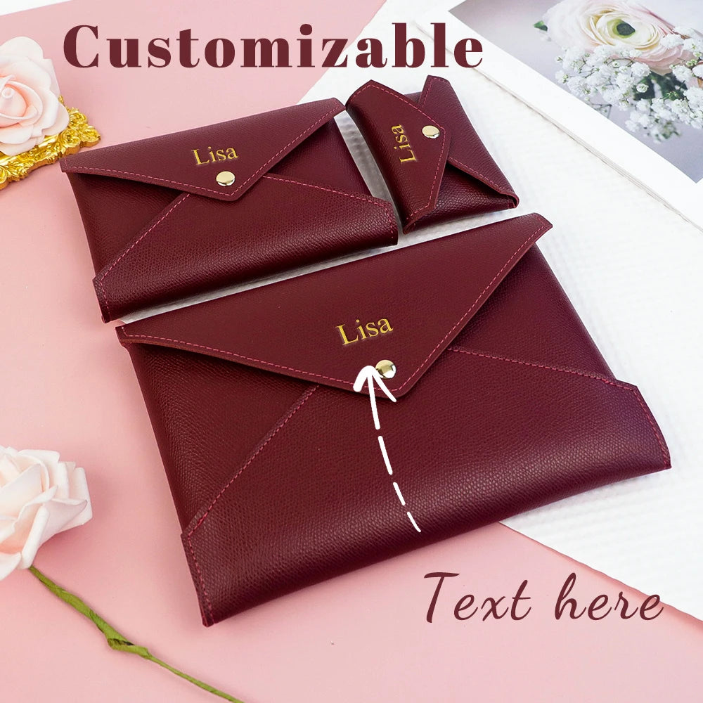 Customized Name Storage Bags Can Store Receipts, Loose Change, Cards, IPads, Wallets, Cosmetics and Jewelry in All Aspects