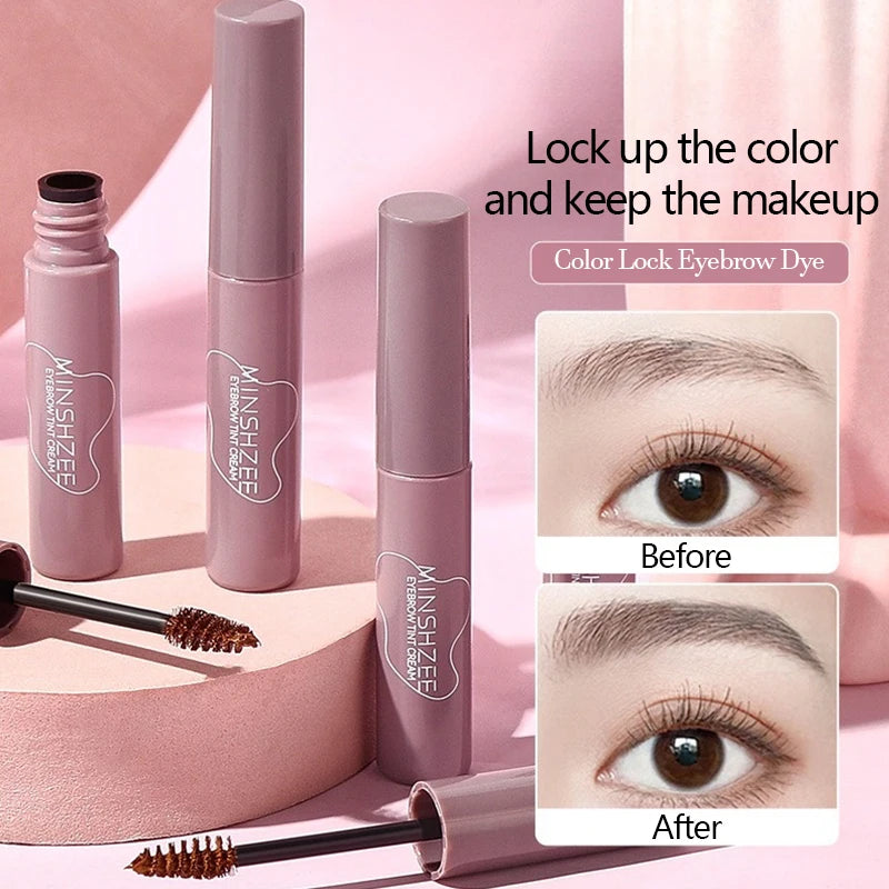 4 Colors Eyebrow Tint Waterproof Long Lasting Coffee Brown Color Eyebrow Gel Paint Eyebrow Tint Makeup Tool Brow Enhancer Cream