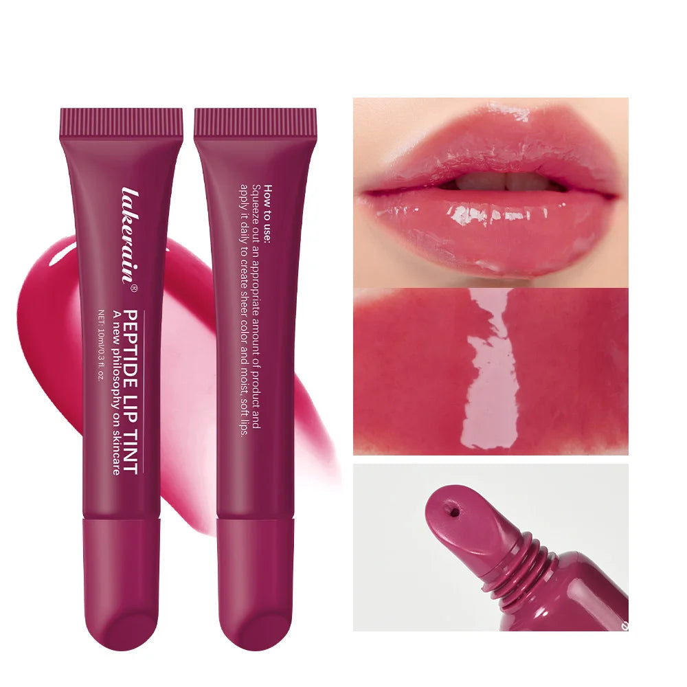 Long Lasting Moisturizing Lip Gloss Waterproof Mirror Glass Shine Transparent Color Halo Dyeing Easy Apply Cosmetics Makeup