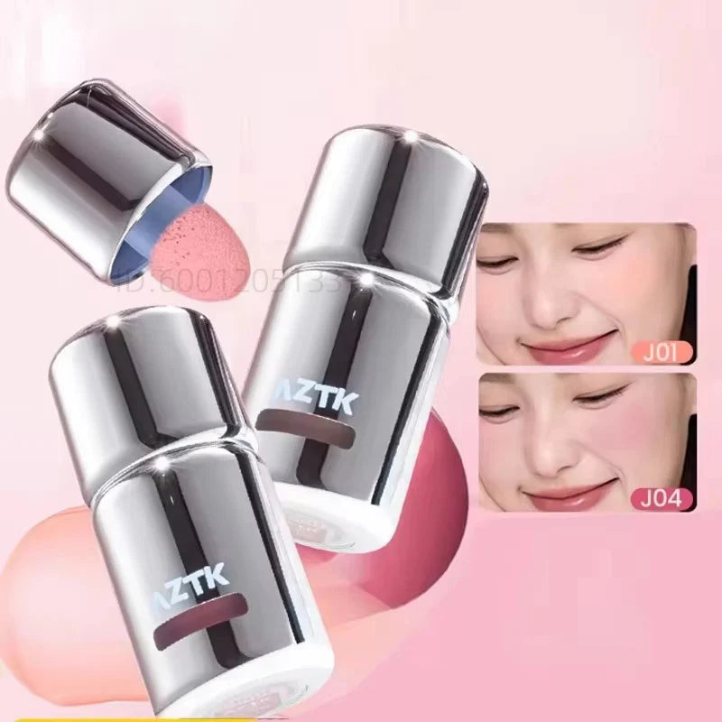 AZTK Liquid Blush Water To Powder Soft Matte Cool Toned Blusher Natural Pink Flush Long Lasting Cheek Tint Makeup