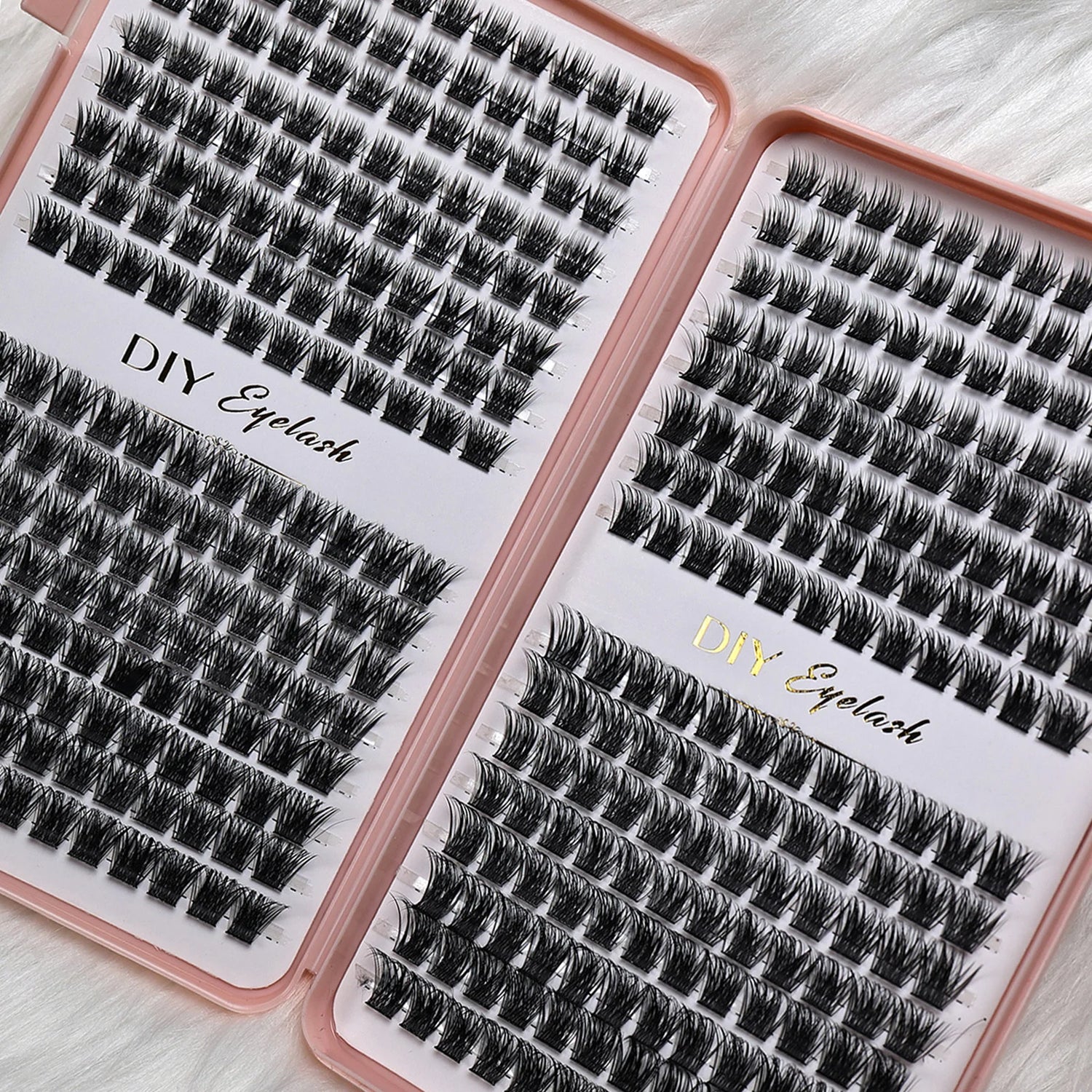 Individual Lashes Clusters DIY Lash Extensions Book, D Curl Lash Clusters Eyelash Extension，Suitable for beginners to use