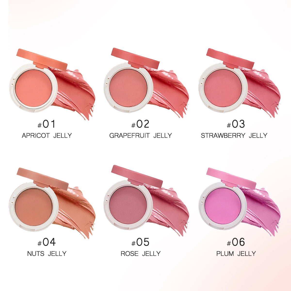 HOLIKA Jelly Dough Blusher,Gel Texture,Hydrating&Non-Sticky,Luxury Makeup,Smooth & Blendable,Korean Cosmetic Makeup,Makeup