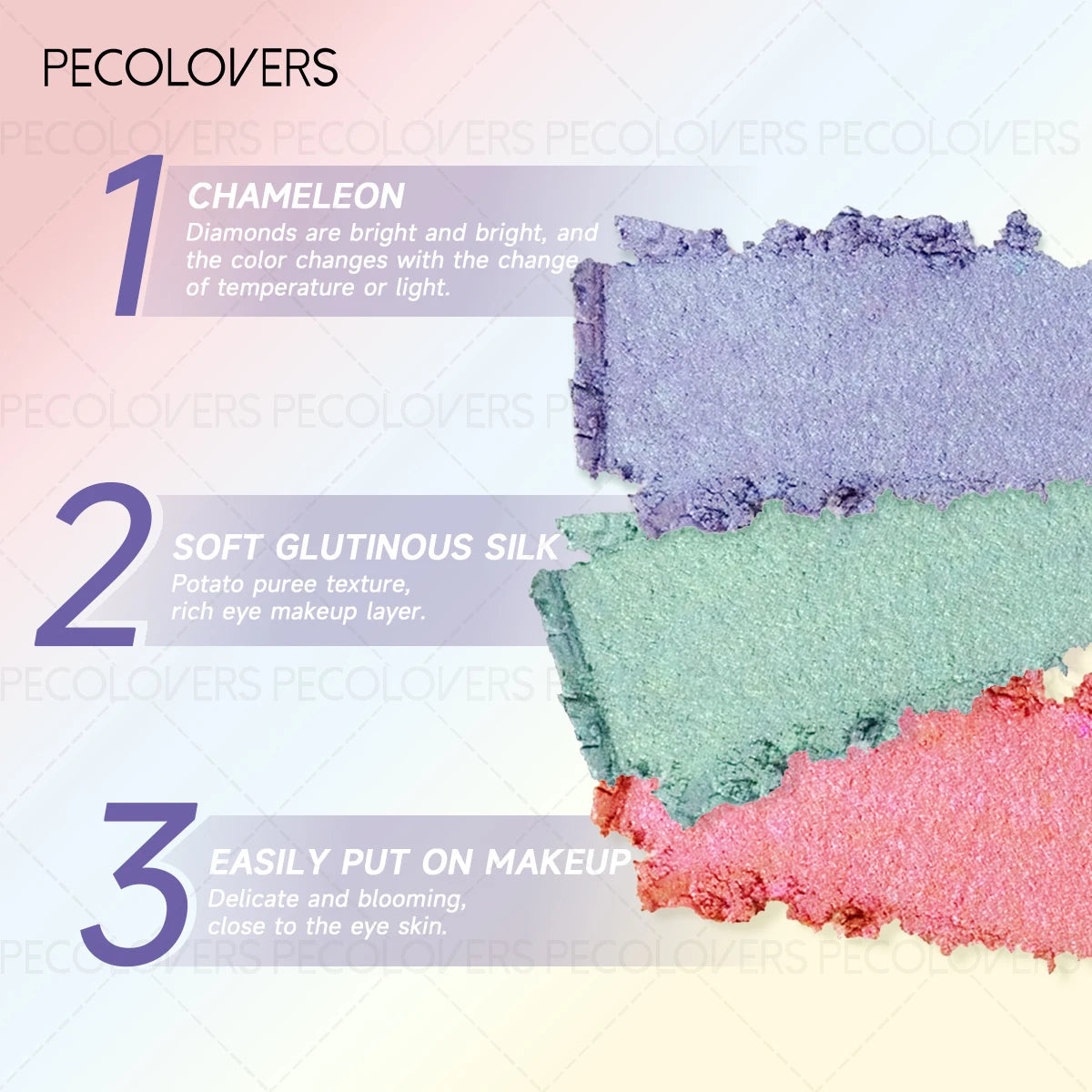 1PC Chameleon Glitter Eyeshadow Powder - Pearly Shimmer, Easy to Apply, Lazy Eyeshadow, Christmas Gift
