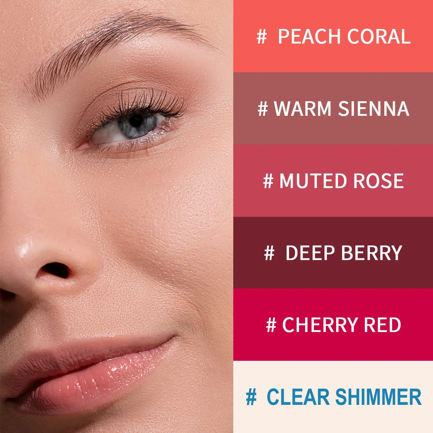 EELHOE Hydrating Lip Balm Tint Long Lasting Moisturizing Lips Plumper Nourishing Smoothing Anti-Cracking Lips Makeup Lip Gloss