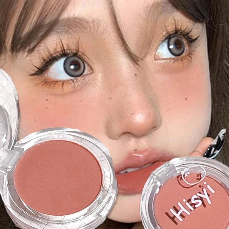 Monochrome Blush Palette Rose Orange Soft Blusher Powder Natural Cheek Color Face Makeup Matte Girl Rouge Contour Shadow Palette