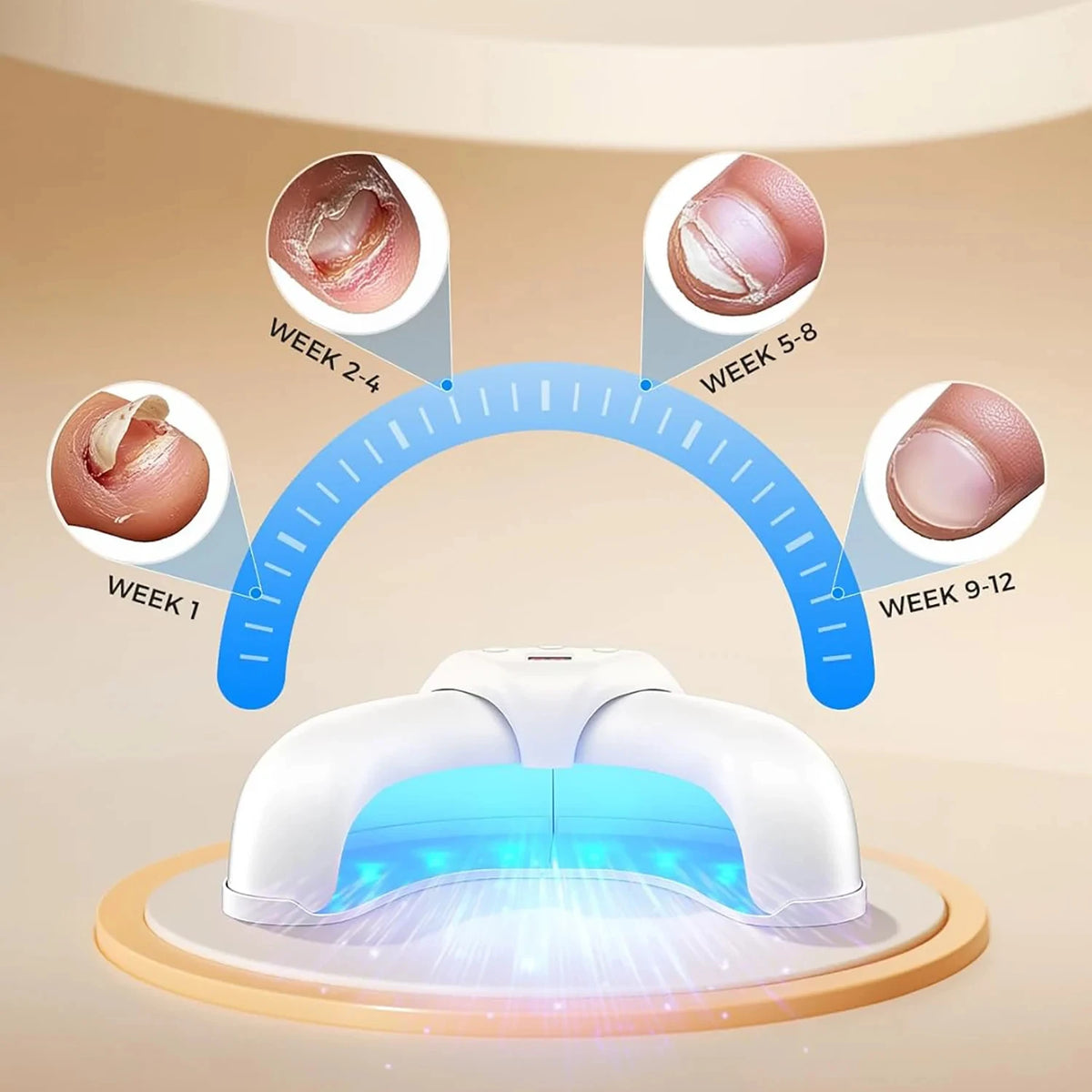 Professional Foldable UV LED Nail Lamp – 3 Timers, Quick Dryer for Gel Polish, Ideal for Home & Salon Curing