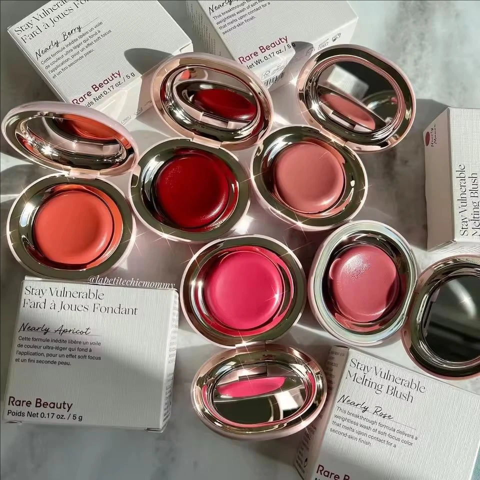 Hot Rare Beauty Rose Neutral Mauve Stay Vulnerable Melting Blush Cream Portable Moisturize Makeup Cosmetics Hydrating Hand Cream