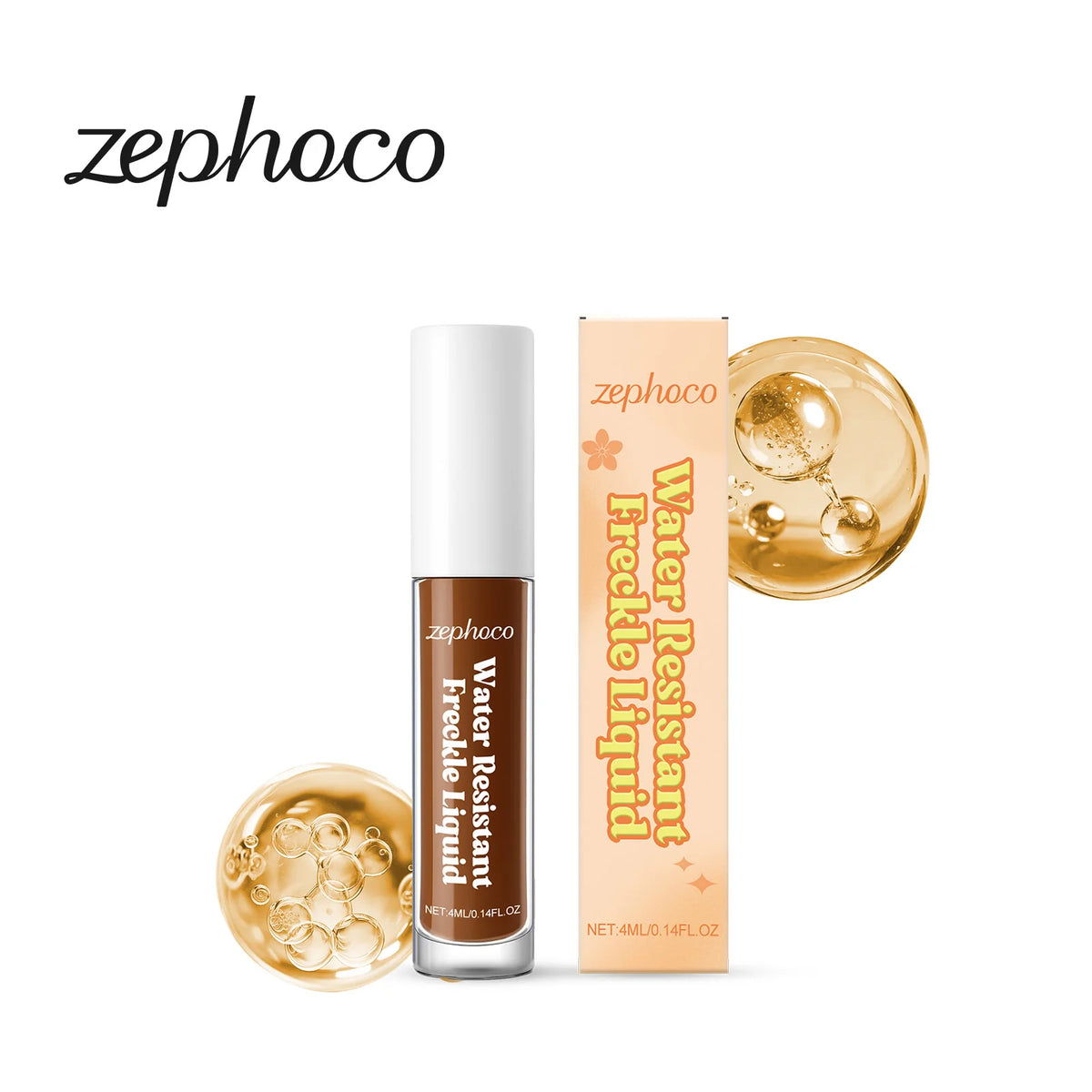 Zephoco Water Resistant Freckle Liquid Long Lasting Simulation Spot Fake Dot Quick Dry Natural Waterproof and Sweat Proof Makeup