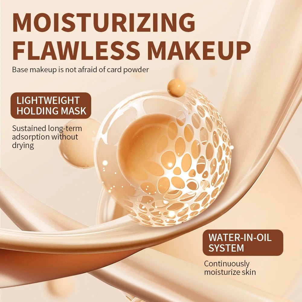 Foundation make-up stick, moisturizing without drying, long-lasting makeup, thin and comfortable, creating a natural look