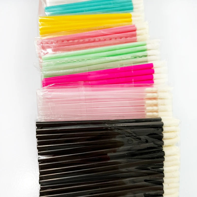 New 5/50/100 Pcs Disposable Lip Brush Eyelash Makeup Brushes Lash Extension Mascara Applicator Lipstick Wands Set Cosmetic Tools