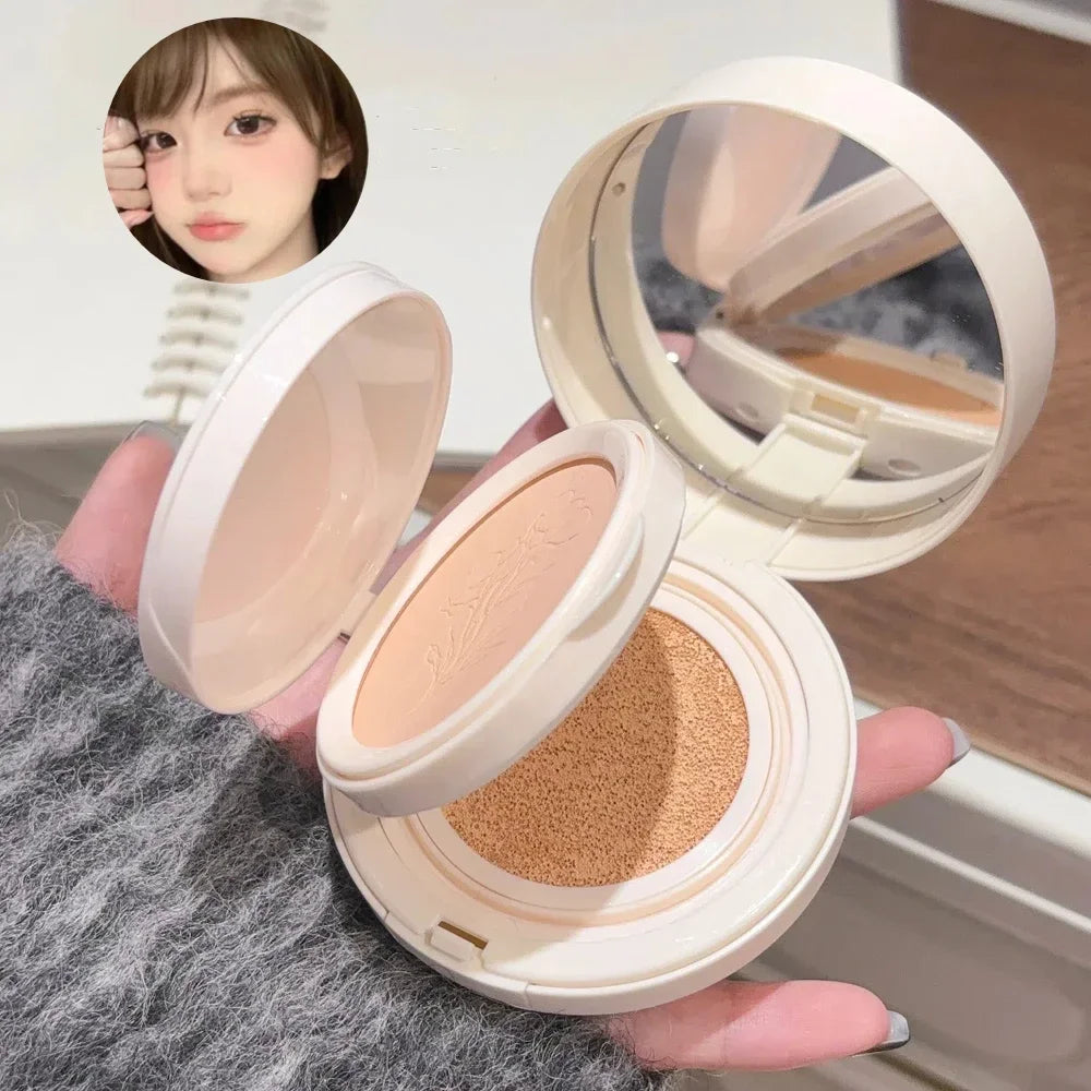 2 In 1 Double Layer Air Cushion Makeup Pressed Powder Long Lasting Foundation Cream Face Oil Control BB Cream Whitening Cosmetic