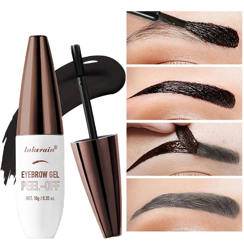 Long-lasting Eyebrow Gel Makeup Brows Semi-permanent Color Waterproof Sweat-proof Film Forming Dye Eyebrow Cream Tint Cosmetics