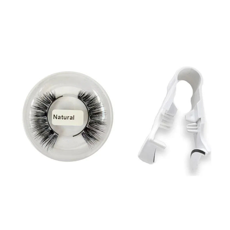 1pair Magnetic Eyelashes Handmade 3D Natural Magnetic False Eyelashes Reusable Magnetic Eyelashes Tweezers Set