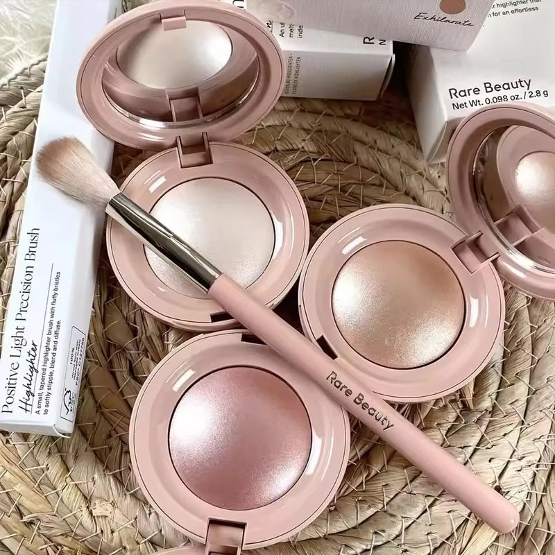 Luxury RARE BEAUTY Positive Light Silky Touch Highlighter Palette Illuminator Palette Natural Glow Glitter Shimmer Powder Makeup