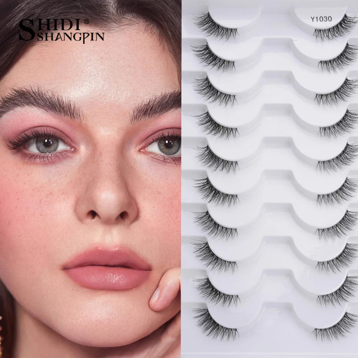 Half Eyelashes 3/5/10 Half Lashes Soft Natural Look Cat Eye Lashes Makeup Tool Extension Fluffy Faux Cils Maquiagem Half Lashes
