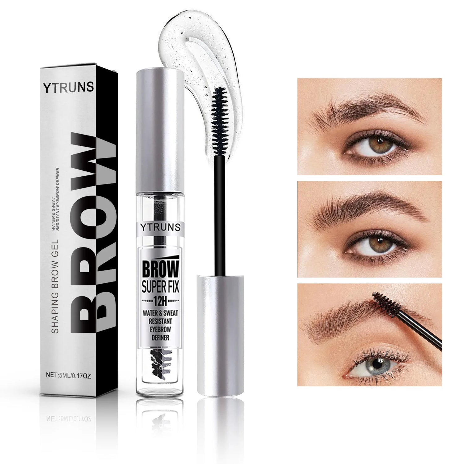 Waterproof Eyebrow Gel - Smudge-Proof, Long-Lasting Hold for a Natural Look - Ideal Valentines Day & Mothers Day Gift for Women