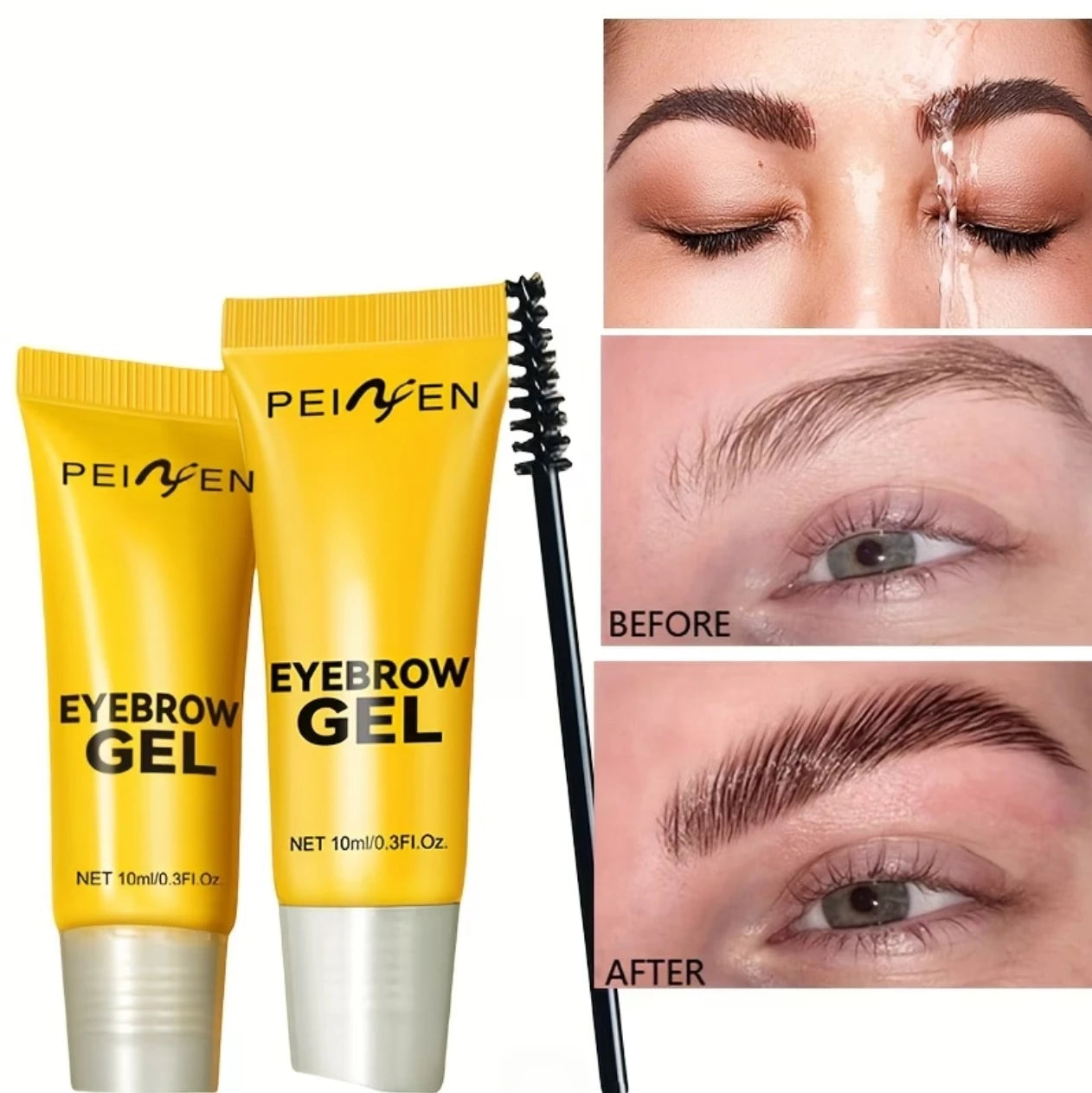 Styling Eyebrow Gel, Eyebrow Shaping Cream with Brush, Strong Hold Wild Eyebrow Gel, Mother's Day Gift