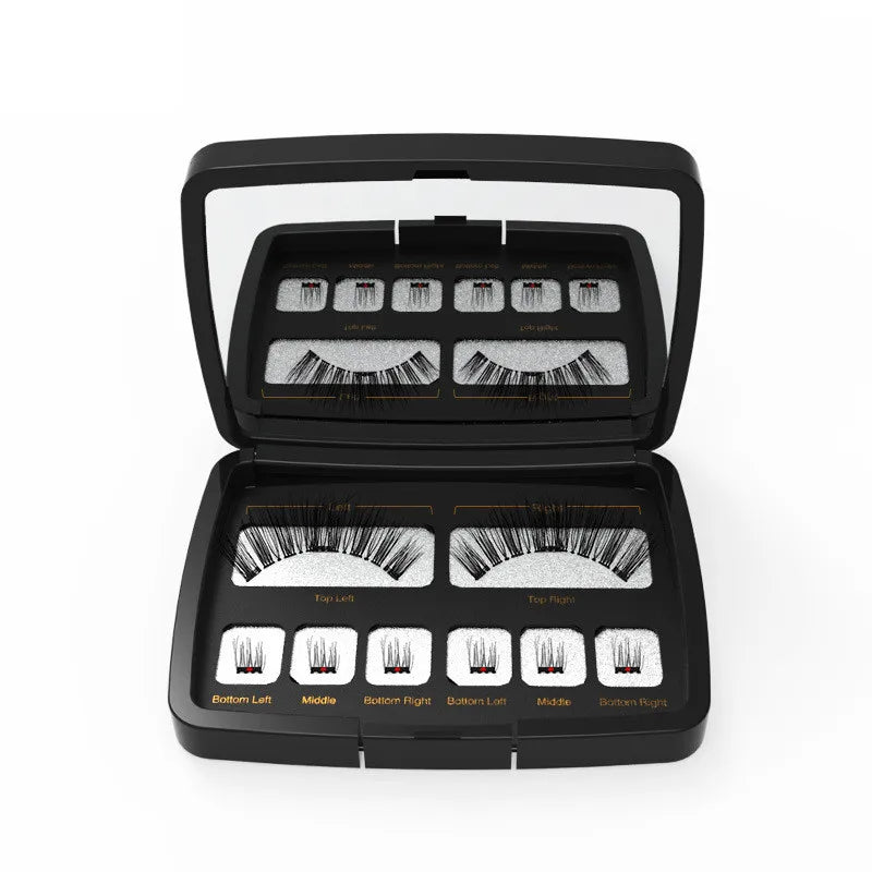 3D 3 Magnetic Eyelashes Natural Soft Reusable Easy To Wear Eyelash Extension Beauty Makeup Tool fake mink false eyelashes