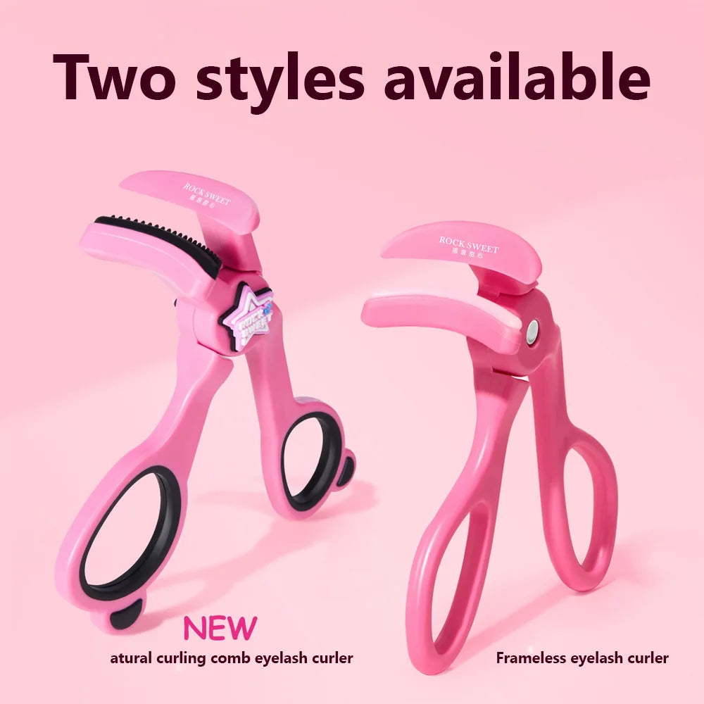 Portable Lightweight Wide-angle Eyelash Curler Long-lasting Shaping Curling Silicone Pad Eyelash Curler For All Eye Types