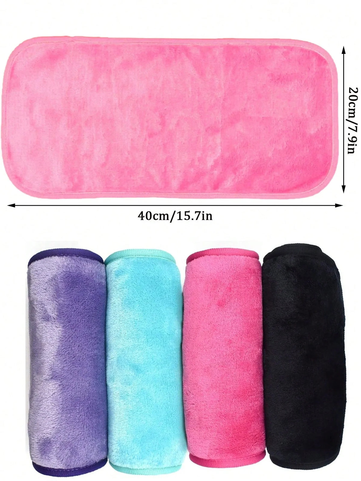 1pcs/4pcs Makeup Remover Cloth,Reusable Facial Cleansing Towel ,Soft Microfiber Removal Face Cloth,for Face, Eye, Lips Makeup Re