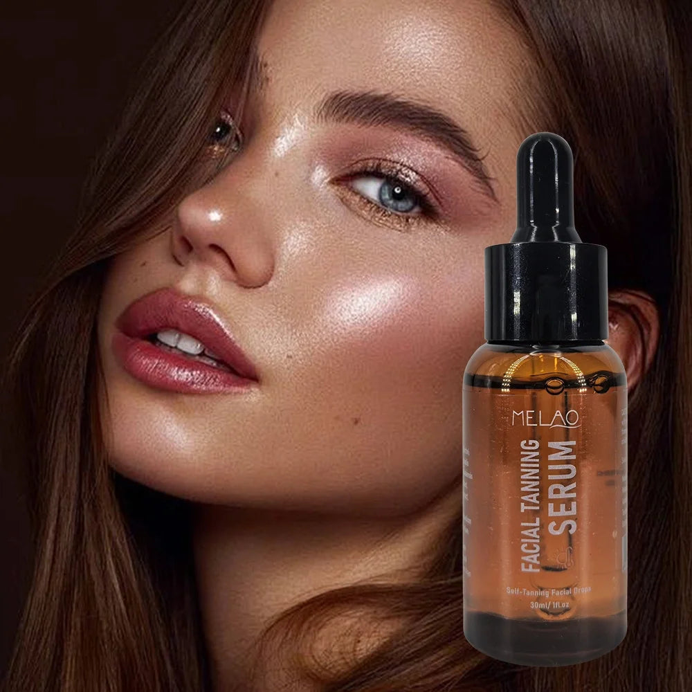 GZE Tanning Drops Gentle Moisturizing Wheat SKin Tone Liquid Bronzing For Face And Body Long Lasting Tanning Serum