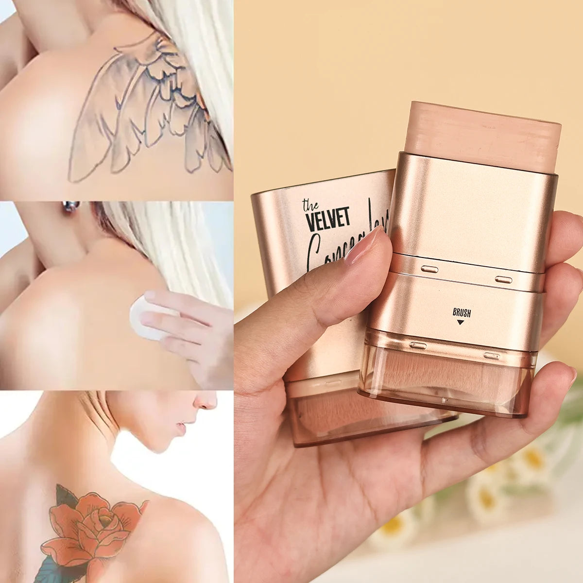 Face Foundation Contour Stick Long-wear Lightweight Brighten Stick Face Concealer Blemish Contouring Beauty Makeup