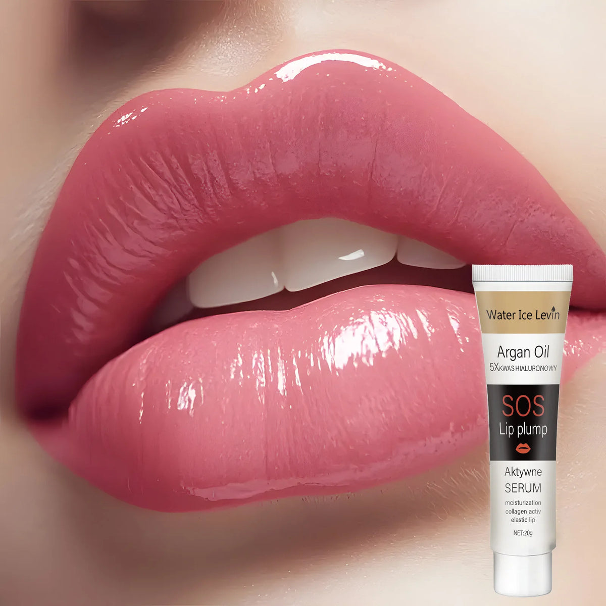 Moroccan Argan Oil Lip Plumping Essence - Moisturizing and Nourishing Lip Balm, Suitable for All Skin Types, Berry Shades, Natural Makeup Enhancer, Contains Collagen and Squalane