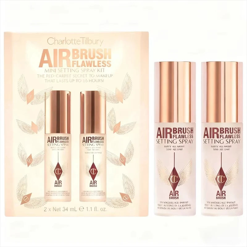 Charlotte Tilbury Lipstick Set Matte Smooth & Lip Liner Set Creamy Blendable & Setting Spray Set Dewy Refreshing 16H Wear Makeup