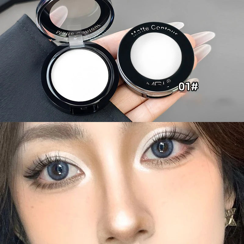 Matte Contour Palette Powder Waterproof Long-Lasting Bronzer Highlighter & Shading Makeup for Face Contouring, Natural 3D Look