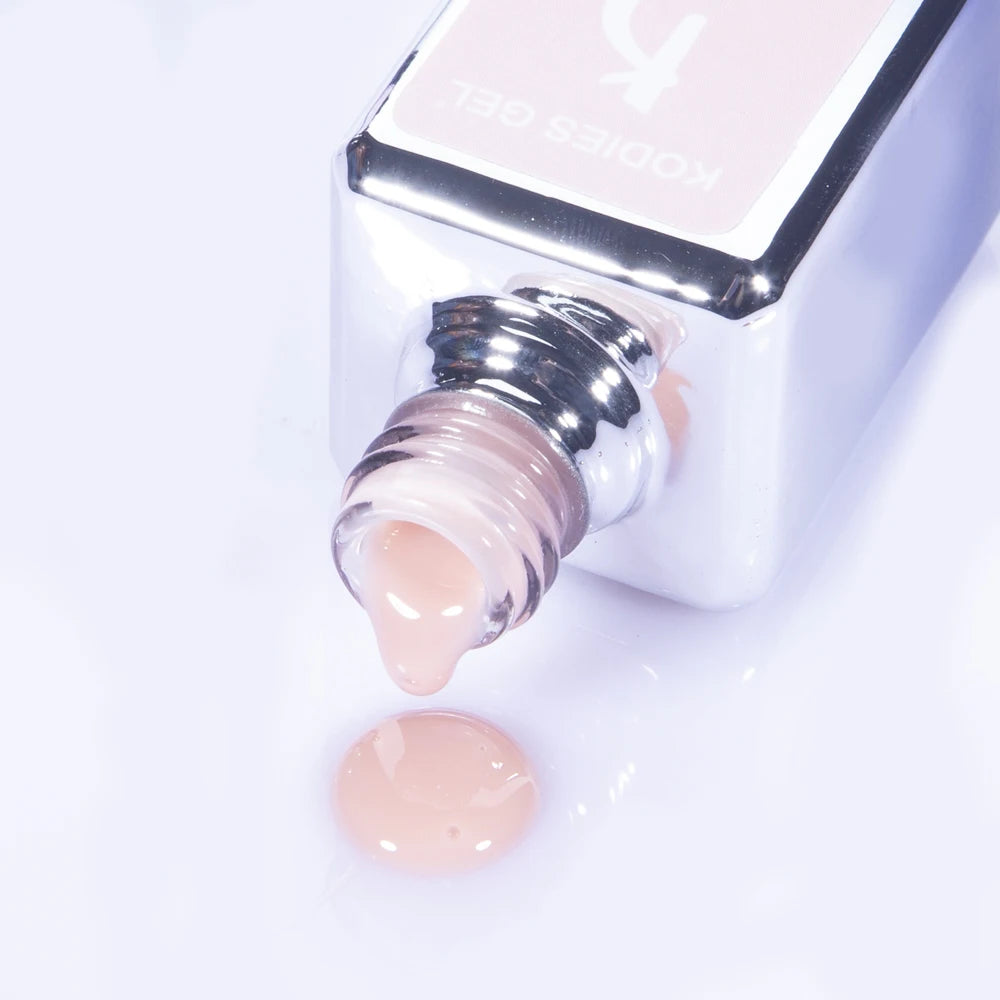 KODIES GEL Structure Rubber Base Gel Nail Polish Ivory Beige Nail Gel Varnish Semi Permanent UV/LED Manicure Nails Art Salon