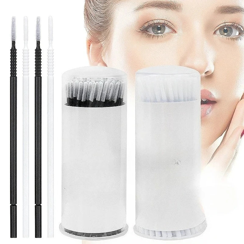 100 Pcs Disposable Spiral  Mascara    Applicator Lashes Brushes Eyelash Extension Makeup ToolsBrush Handle Microbrush