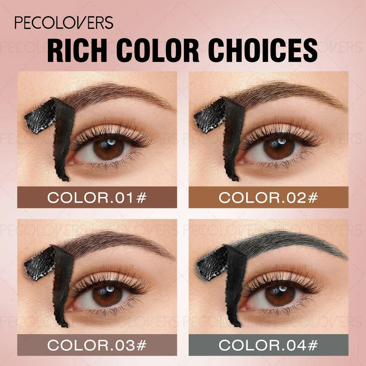 1PC Tattoo Easy -Off Eyebrow Gel - Semi Permanent Brow Tint, Waterproof & Sweat-proof, Transfer-proof & Smudge-proof