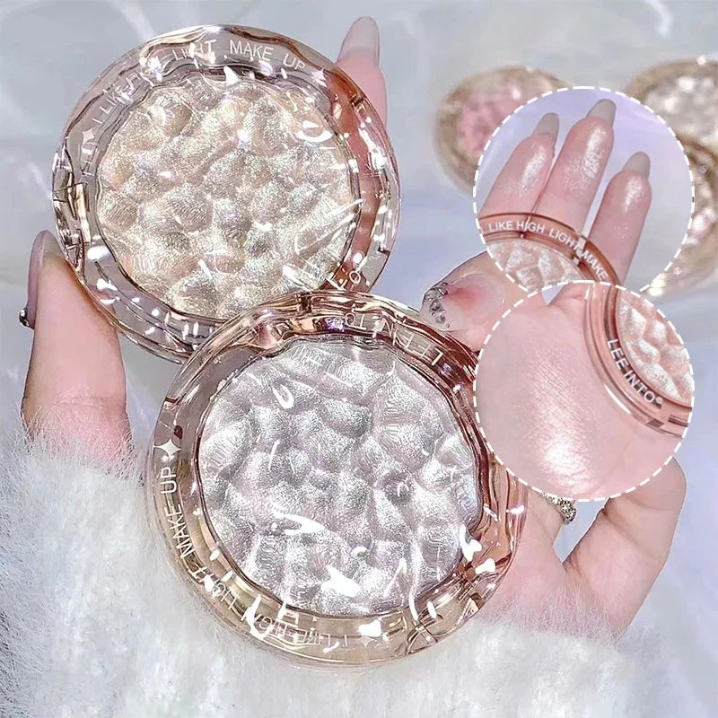 High Gloss Powder Gloss Glitter Highlight Contour Palette Natural Gloss Contour Concealer Lasting Light Face Contour Shimmer