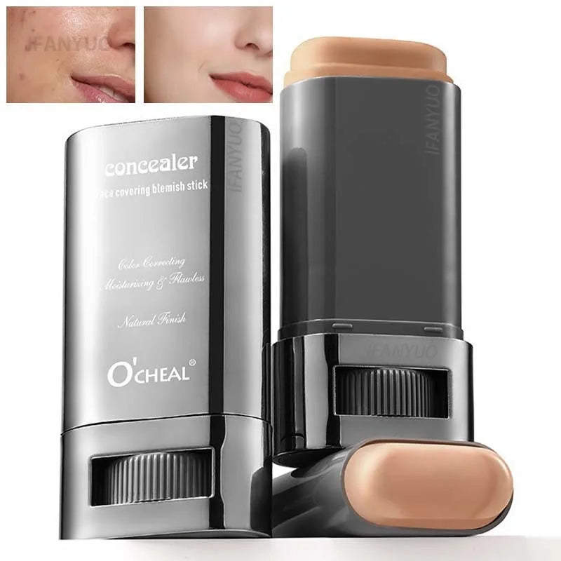 Matte Foundation Cream Stick Waterproof Lasting Oil-control Cover Acne Base Smooth Makeup Moisturize Brighten Concealer Lip Base