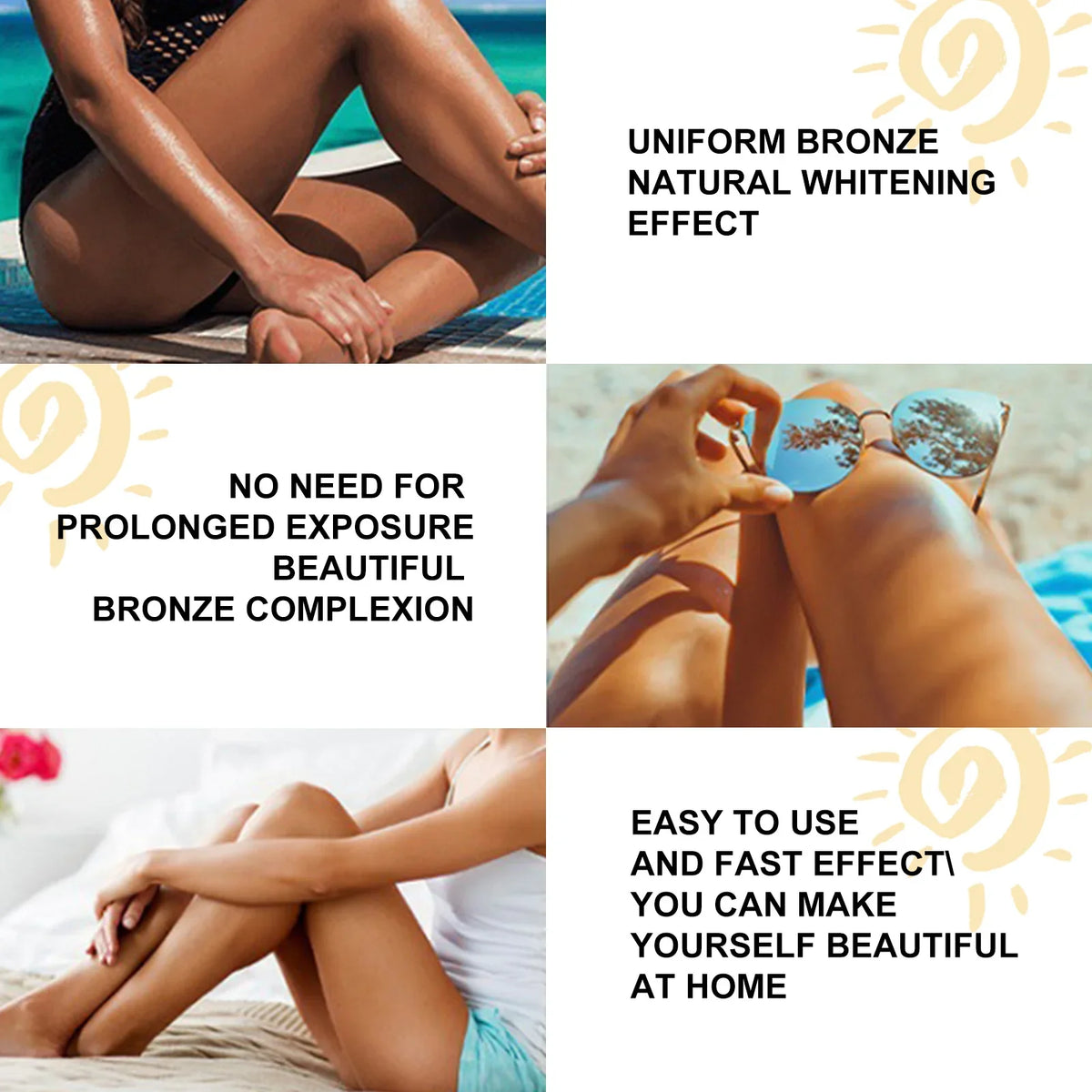 Soft Brown Self-Tanning Cream Intensive Tanning Outdoor Summer Beach Brown Bronzer Long Lasting Sunless Fake Tan Body Lotion